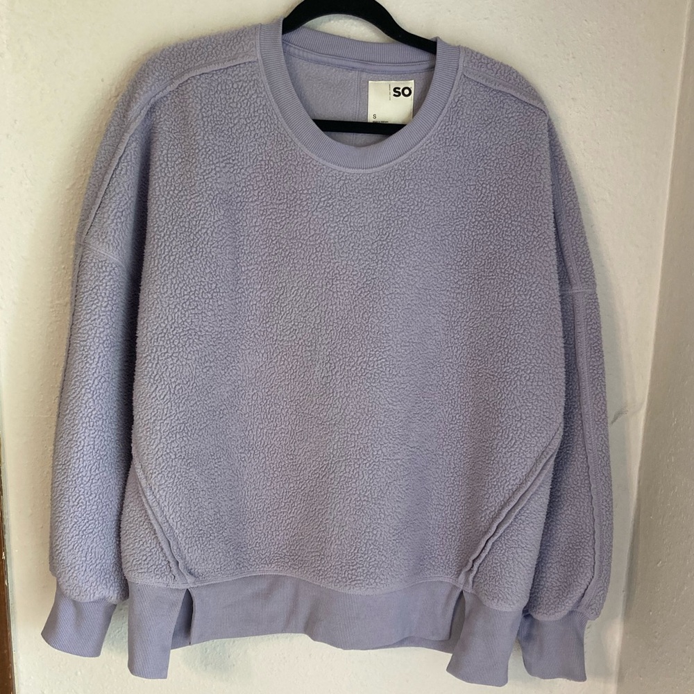 SO Purple Crew Neck Sweater Soft Knit
